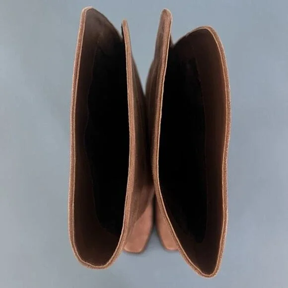 Antonio Melani Rilee Brown Suede Over The Knee Tall Dress Boots - Picture 9 of 11